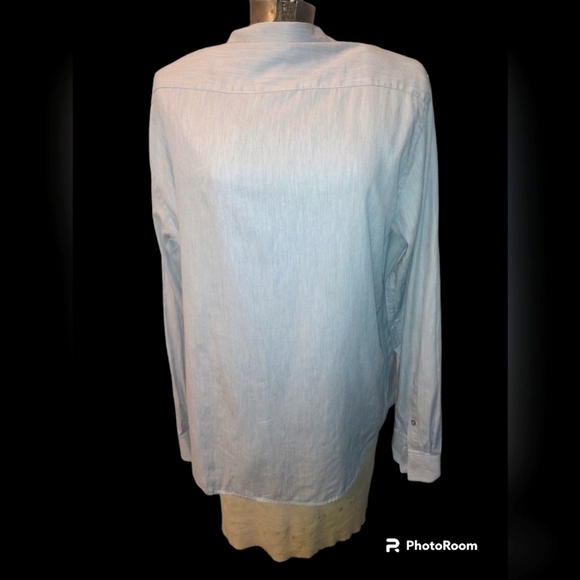 Calvin Klein Men's Dress Shirt Slim Fit Light gray L - Picture 2 of 4